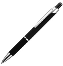 Ручка шариковая Chromos Soft Touch, черная