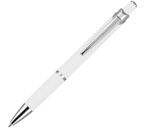 Ручка шариковая Chromos Soft Touch, белая