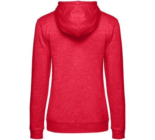 Толстовка с капюшоном женская Hoodie, красный меланж