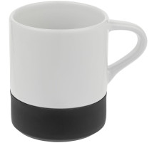 Кружка с силиконовой подставкой Protege, черная