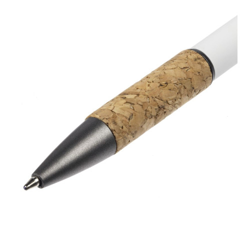 Ручка шариковая Cork, белая
