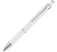 Ручка шариковая Chromos Soft Touch, белая