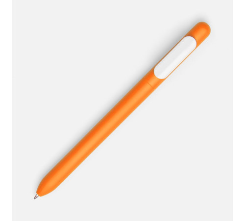 Ручка шариковая Swiper Soft Touch, неоново-оранжевая с белым