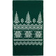 Шарф Elnik, зеленый с молочно-белым