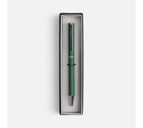 Ручка шариковая Blade Soft Touch в футляре, зеленая
