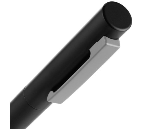 Ручка шариковая Inkolor, черная с серым