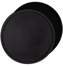 Лейбл из ПВХ с липучкой Menteqo Round, черный