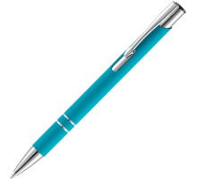 Ручка шариковая Keskus Soft Touch, бирюзовая