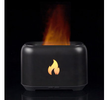 Увлажнитель-ароматизатор Fire Flick с имитацией пламени, черный