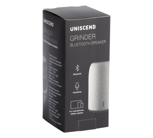 Беспроводная колонка Uniscend Grinder, серая