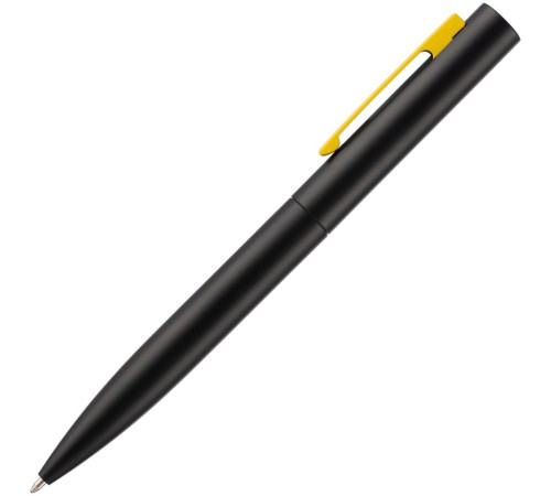 Ручка шариковая Inkolor, черная с желтым