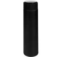 Смарт-бутылка с заменяемой батарейкой Long Therm Soft Touch, черная