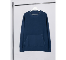 Свитшот оверсайз унисекс Vozduh, темно-синий