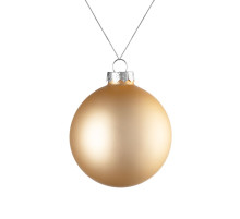 Елочный шар Finery Matt, 8 см, матовый золотистый
