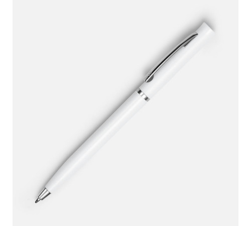 Ручка шариковая Euro Chrome, белая