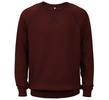 Джемпер Stitch с контрастной отделкой, бордовый с синим