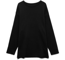 Лонгслив унисекс Siluetti Fuori, черный