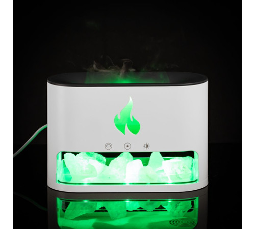 Увлажнитель-ароматизатор Fusion Blaze с имитацией пламени, белый