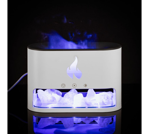 Увлажнитель-ароматизатор Fusion Blaze с имитацией пламени, белый