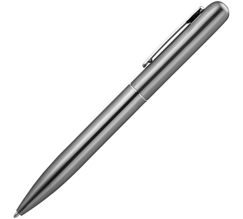 Ручка шариковая Scribo, серо-стальная