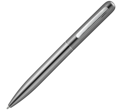 Ручка шариковая Scribo, серо-стальная