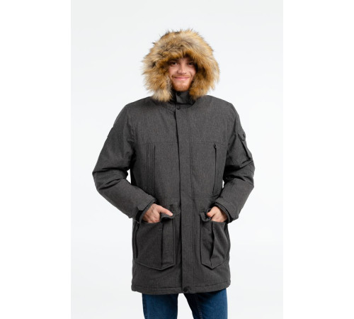 Парка мужская Explorer, серый меланж