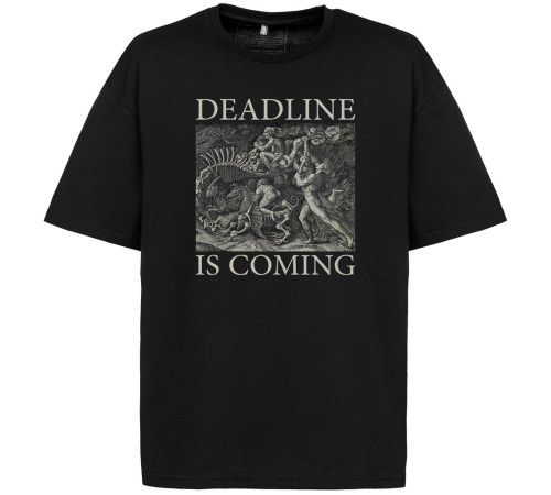 Футболка оверсайз Deadline, черная