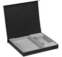 Коробка Daily под ежедневник, аккумулятор и ручку, черная