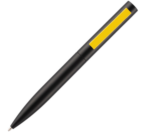 Ручка шариковая Inkolor, черная с желтым