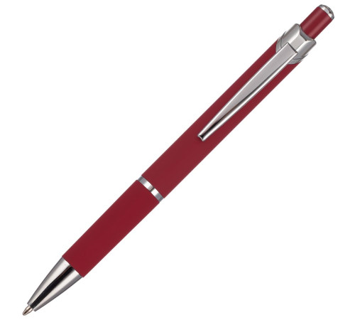 Ручка шариковая Chromos Soft Touch, красная