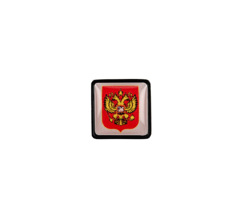 Шильдик на резинку с наклейкой «Российская Федерация», черный