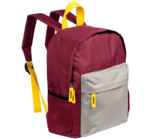 Рюкзак детский Kiddo, бордовый с серым