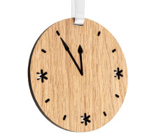 Деревянная подвеска Christmate, часы