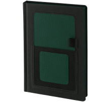 Ежедневник Mobile на заказ, недатированный, черно-зеленый