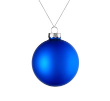 Оформительский шар Finery, 8 см, матовый синий