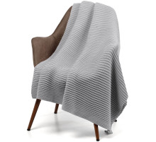 Плед Quill, светло-серый