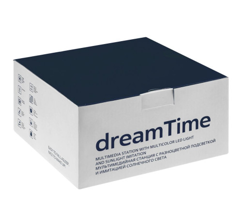Лампа-колонка dreamTime для пробуждения светом и музыкой, белая