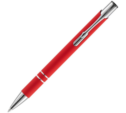 Ручка шариковая Keskus Soft Touch, красная