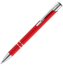 Ручка шариковая Keskus Soft Touch, красная