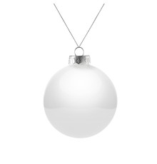 Оформительский шар Finery, 8 см, глянцевый белый