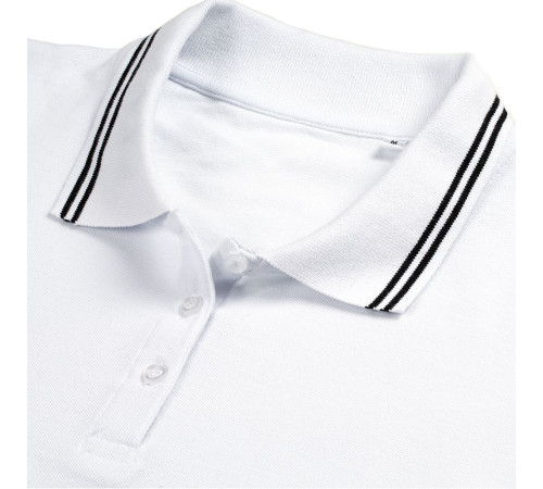 Рубашка поло женская Virma Stripes Lady, белая Рубашка поло женская Virma Stripes Lady, белая