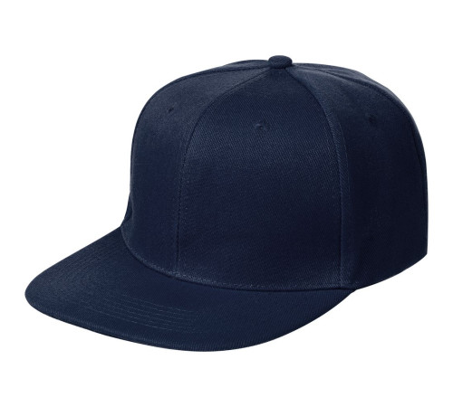 Бейсболка Snapback с прямым козырьком, темно-синяя
