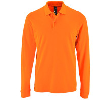 Рубашка поло мужская с длинным рукавом Perfect LSL Men, оранжевая