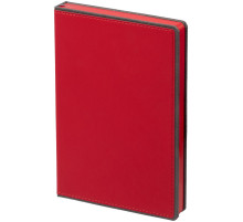 Ежедневник Frame, недатированный, красный с серым