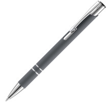 Ручка шариковая Keskus Soft Touch, серая
