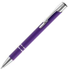 Ручка шариковая Keskus Soft Touch, фиолетовая