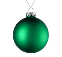 Елочный шар Finery Matt, 10 см, матовый зеленый