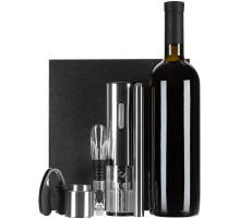 Винный набор Wine Diesel, серебристый