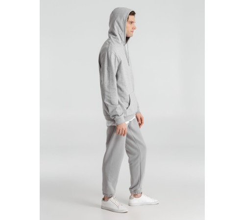 Толстовка с капюшоном унисекс Hoodie, серый меланж