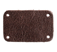 Лейбл кожаный Beta, S, коричневый